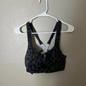 VICTORIA'S SECRET SPORT Grey and Black Sports Bra Size 32DD casual workout